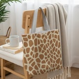 Chic Giraffe Print Tote Bag, Aesthetic Animal Pattern Phone Case, Trendy Safari Style Accessories Gift for Her thumbnail 3