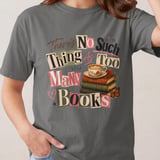 Book Lover T-Shirt, Bibliophile Gift, Cozy Bookworm Sweatshirt, Dark Academia Reader Tee, Vintage Books & Coffee Apparel, Librarian Teacher thumbnail 2