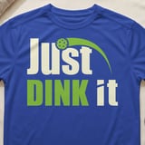 Pickleball Sport-Tek Performance Tee, Just DINK it Graphic, Moisture-Wicking Pickleball Court Apparel thumbnail 7