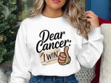 Cancer fighting t-shirt, Dear Cancer I Win Tee, Cancer Awareness, Thumbs Up, Motivational Shirt, Inspirational, Fight Cancer T-Shirt thumbnail 3