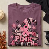Faux Patchwork Pink Witch Energy Tee thumbnail 12