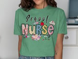 Whimsical School Nurse Graphic Tee thumbnail 8
