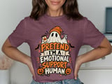 Emotional Support Human Ghost Tee thumbnail 2