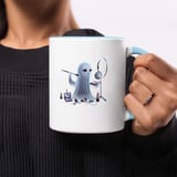 Halloween Mug, Ghost Mug, Spooky Season, Cute Ghost, Makeup Ghost, Halloween Gifts, Spooky Mug, Gift for Her, Fall Mug thumbnail 6