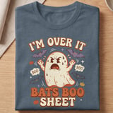 I'm Over It Bats Boo Sheet Tee thumbnail 5