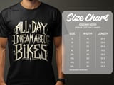 All Day Dream About Bikes | Bike Shirt thumbnail 3