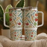Whimsical Academia Digital Seamless Pattern Size Bundle Png thumbnail 9