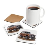 Grand Wagoneer Corkwood Coaster Set, The Waggy, Woody, Car Coasters, Fun Home Decor, Petralla Shop, Cars Section thumbnail 3
