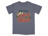 Merry and Western Cowboy Christmas Tee thumbnail 2