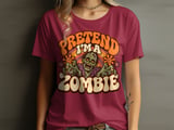 Pretend I'm A Zombie Tee thumbnail 5