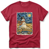Gogh Snowman ~ Comfort Colors Premium Tee thumbnail 2