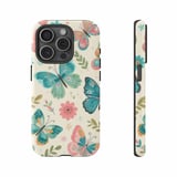 Floral iPhone Case: Butterfly Pattern, Colorful Design, Protective Phone Cover thumbnail 5