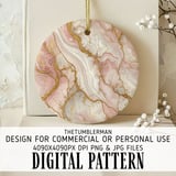 Pink Marble Tumbler Design, Rose Gold Digital Paper, Watercolor Floral Backgrounds, Scrapbooking Pages, Printable Tumbler Png, Digital thumbnail 3
