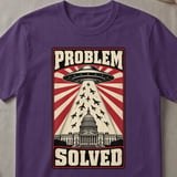 Problem Solved UFO Graphic T-Shirt thumbnail 2