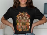 Booked for Fall Tee or Sweatshirt, Faux Patchwork Design thumbnail 6
