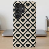 Black Heart Lattice MagSafe® Phone Case thumbnail 1