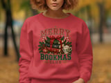Merry Bookmas Club Christmas Graphic, Cozy Bookish Holiday Art, Book Lover Christmas Gift, Reader Winter Design, Retro Book Club Merch thumbnail 9