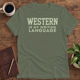 Western Is My Writing Language Softstyle Tee thumbnail 8