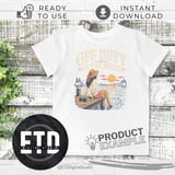 Off-Duty By The Water Digital PNG for Sublimation | Lake Life Sunset Dock Relaxation Design | Summer Vacation Craft File thumbnail 3