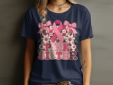 Faux Patchwork Pink Sister Tee thumbnail 14