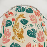 Artisanal Koi & Lotus Shower Curtain thumbnail 6