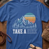 Retro Take A Hike Mountain Sunset T-Shirt thumbnail 5