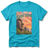Gogh Easter Island ~ Comfort Colors Premium Tee thumbnail 5