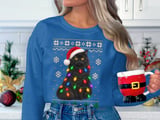 Festive Black Cat Holiday Sweatshirt thumbnail 6
