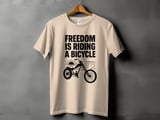 Freedom Is Riding a Bicycle | Chopper Cruiser T-Shirt thumbnail 10