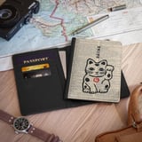 Lucky Cat Vintage Passport Cover thumbnail 2