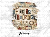 It Is Finished John Scripture Christian Tumbler PNG | Religious Faith Sublimation Design 20oz Skinny Tumbler Digital File thumbnail 9