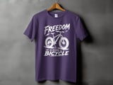 Freedom Is Riding a Bicycle | Fat Tire Bike T-Shirt thumbnail 5