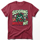 Sleighing It Absolutely Not Tee thumbnail 6