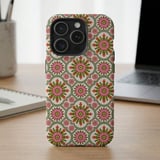 Retro Floral Tile MagSafe® Phone Case thumbnail 2