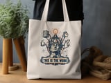 This Is The Work Tote Bag thumbnail 3