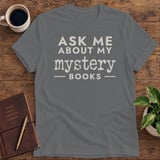 Ask Me About My Mystery Books Softstyle Tee thumbnail 3