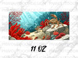 Crab Ocean Life Mug Sublimation Wrap PNG, Marine Life Digital Design for 11oz 15oz Mugs, Underwater Sea Animal Instant Download thumbnail 13