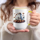 Halloween Mug, Ghost Gardener, Pumpkin Patch Mug, Cute Fall Coffee Mug, Spooky Season Gift, Halloween Party Decor, Halloween Lover Mug thumbnail 4