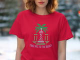 Take Me To The Beach T-Shirt, Palm Tree Vacation Tee, Summer Coastal Graphic Shirt, Tropical Aesthetic Gift thumbnail 7