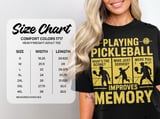 Pickleball Comfort Colors Shirt, Playing Pickleball Improves Memory, Funny Vintage Graphic Tee Shirt thumbnail 14