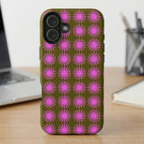 Retro Pink Starburst MagSafe® Phone Case thumbnail 6