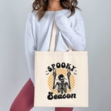 Spooky Season Skeleton Tote Bag thumbnail 1
