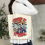 Creep It Real Skeleton Tote Bag thumbnail 6