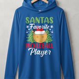 Pickleball Sport-Tek Performance Hood, Santas Favorite Pickleball Player, Lightweight Hoodie thumbnail 3