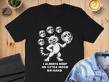 Extra Moon On Hand Absurd  Cat Tee thumbnail 1