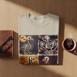 Halloween Duck Skeleton T-Shirt, Spooky Goose Tee, Autumn Fall T-Shirt, Funny Halloween Gift, Costume Shirt, Halloween Party Shirt thumbnail 3