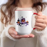 Halloween Mug, Ghost Knitting, Pumpkin, Cat, Spooky Mug, Fall Decor, Halloween Gift, Knitted, Cute Halloween, Autumn Vibes, Fun Halloween thumbnail 3