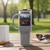 Grand Wagoneer Tumbler, The Waggy Camping Scene, Car Lover Gift, Classic SUV, Woodgrain Design, Automotive Art Tumbler thumbnail 6