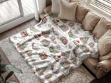 Cozy Christmas Books Arctic Fleece Blanket thumbnail 1