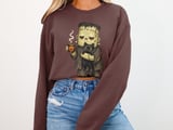 Tired Monster Coffee and Cat Tee or Sweatshirt thumbnail 12